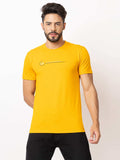 Lexon | Pc Cotton | Round Neck | Half Sleeve | T-shirt For Men (Mustard)