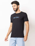 Lexon | Pc Cotton | Round Neck | Half Sleeve | T-shirt For Men (Black)