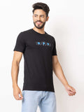 Lexon | Pc Cotton | Round Neck | Half Sleeve | T-shirt For Men (Black)