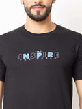 Lexon | Pc Cotton | Round Neck | Half Sleeve | T-shirt For Men (Black)