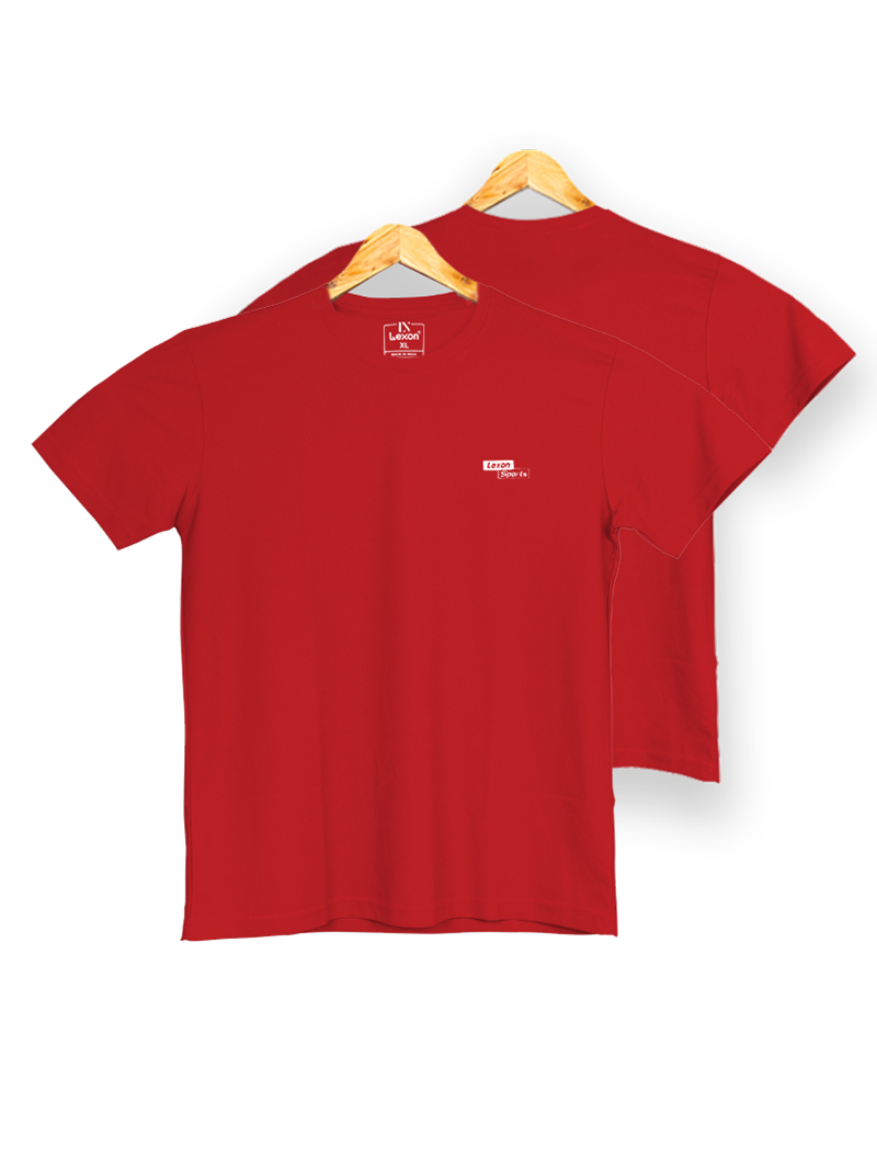 Lexon | Smart Tech | Round Neck | Half Sleeve | T-shirt for Men (Red)