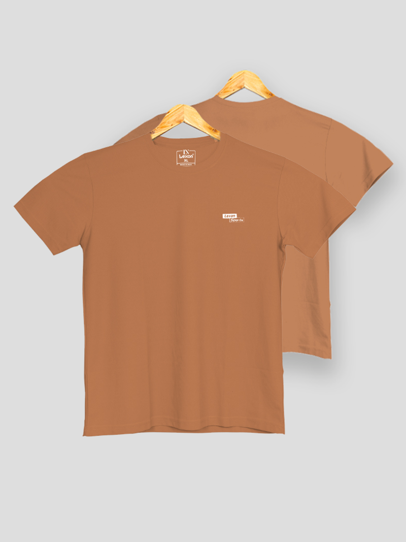 Lexon | Smart Tech | Round Neck | Half Sleeve | T-shirt for Men (Rust)