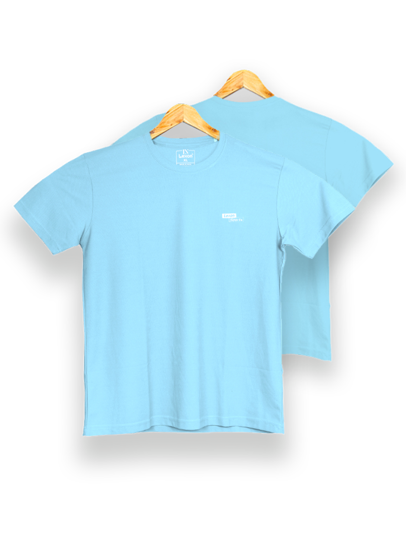 Lexon | Smart Tech| Round Neck | Half Sleeve | T-shirt for Men (Sky Blue)
