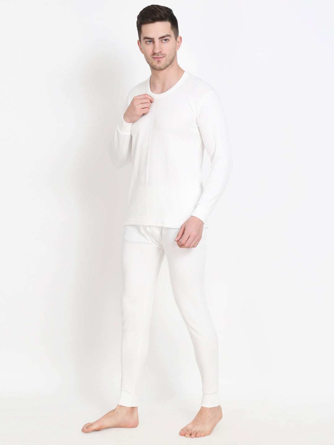 Touch Wool Men's Quilted Thermal Inflame Combo (Upper+Lower)