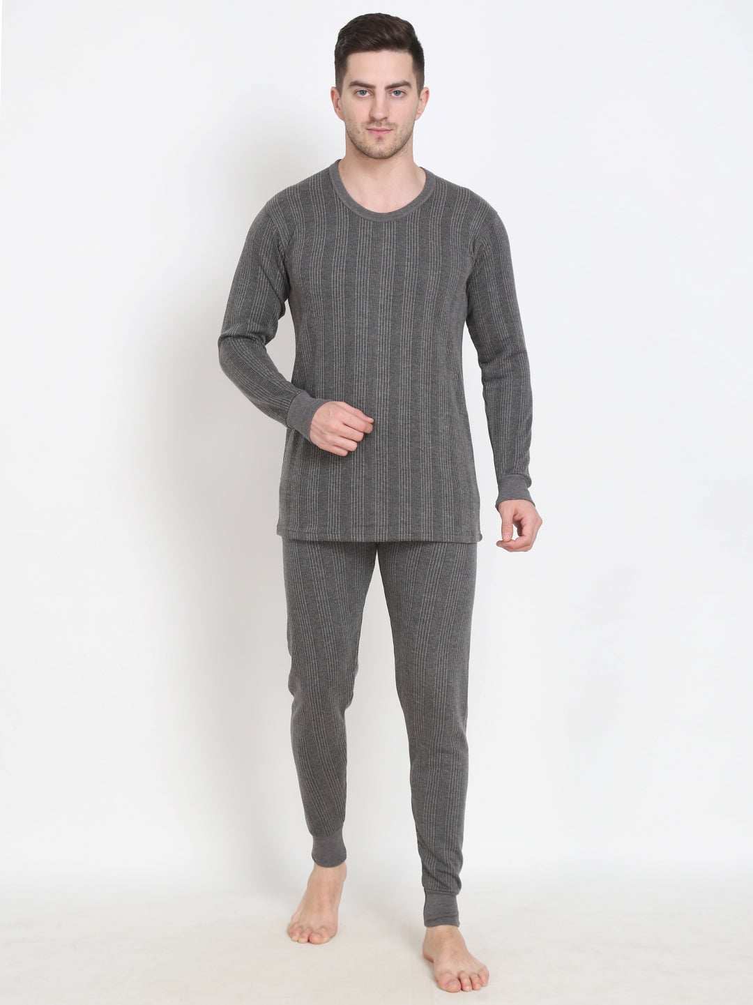 Touch Wool Men's Quilted Thermal Inflame Combo (Upper+Lower)