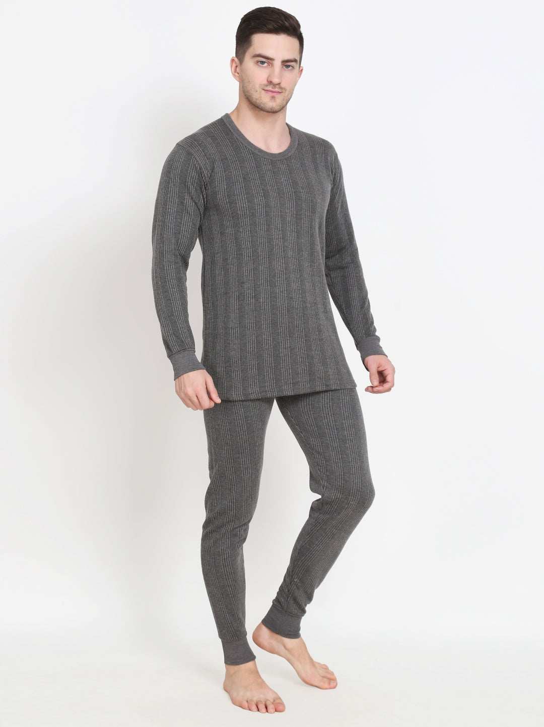 Touch Wool Men's Quilted Thermal Inflame Combo (Upper+Lower)