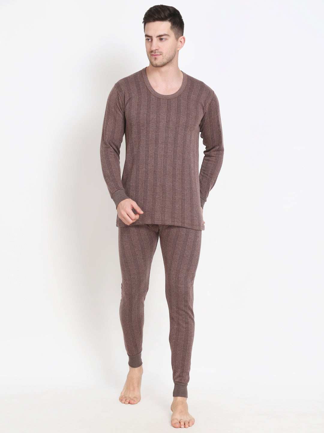 Touch Wool Men's Quilted Thermal Inflame Combo (Upper+Lower)