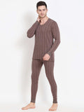 Touch Wool Men's Quilted Thermal Inflame Combo (Upper+Lower)