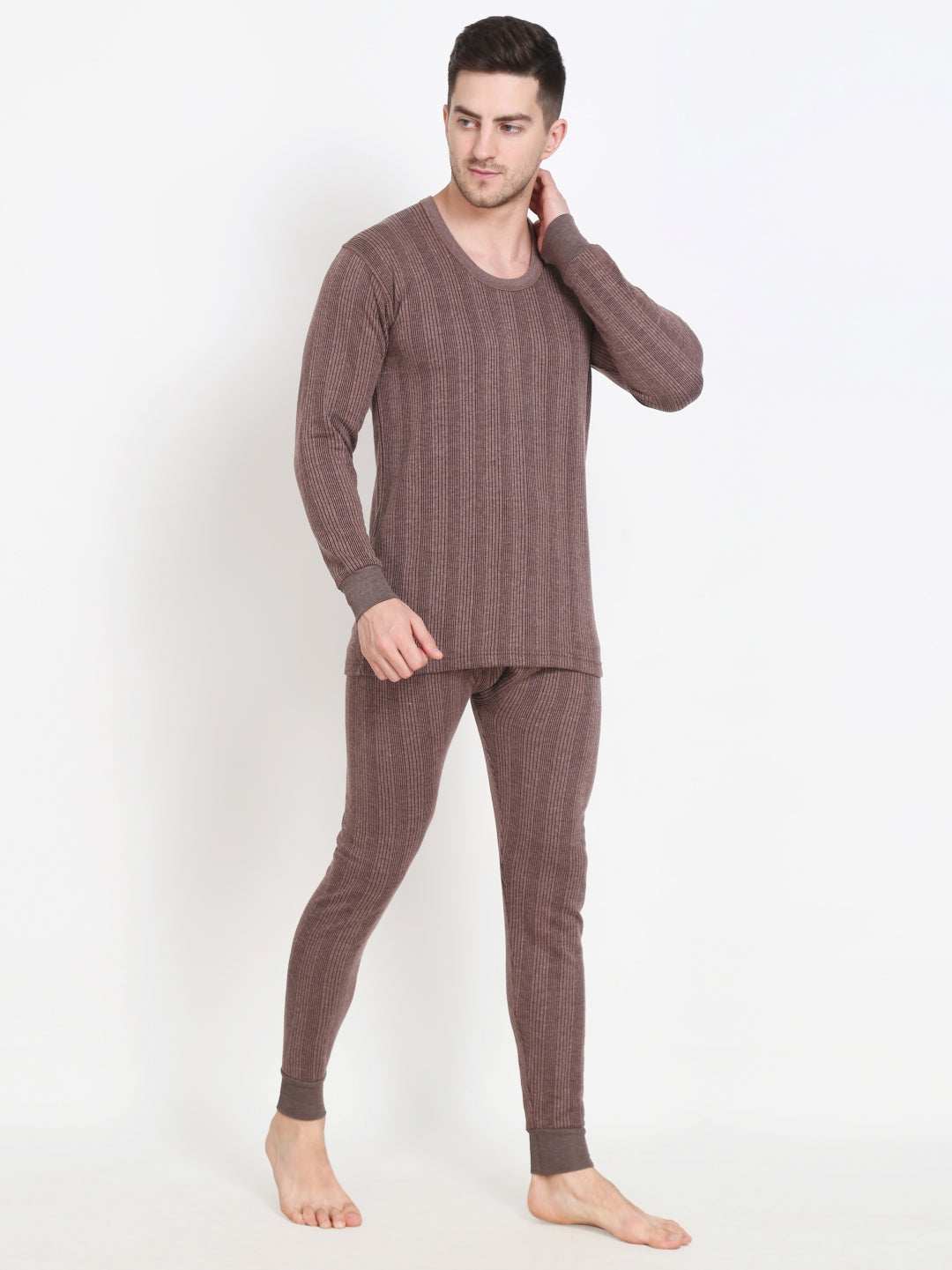 Touch Wool Men's Quilted Thermal Inflame Combo (Upper+Lower)