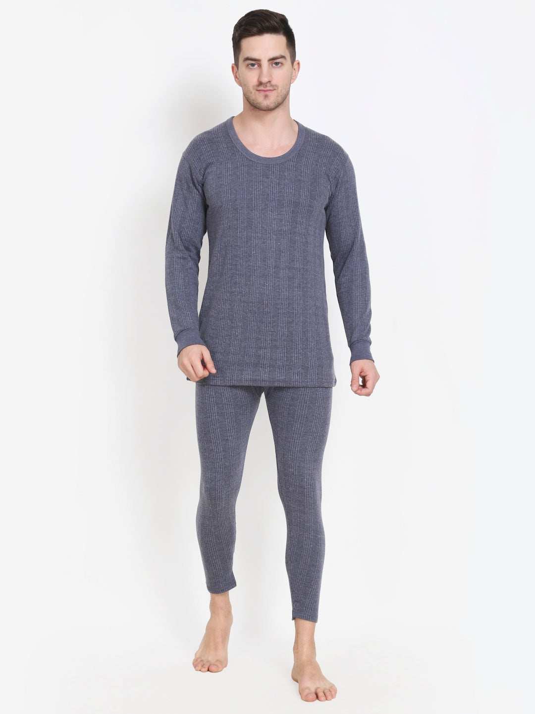 Touch Wool Men's Quilted Thermal Inflame Combo (Upper+Lower)