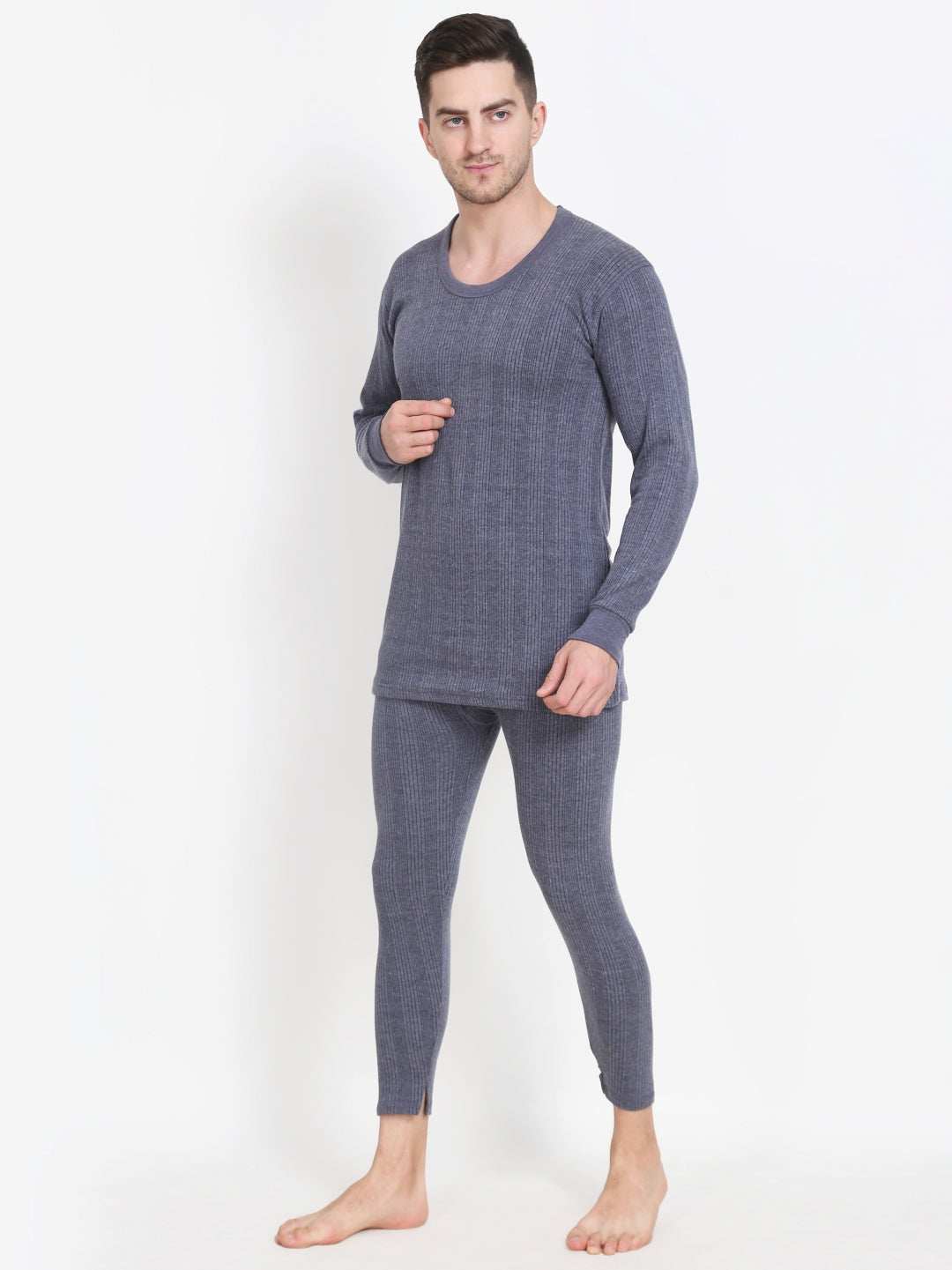 Touch Wool Men's Quilted Thermal Inflame Combo (Upper+Lower)