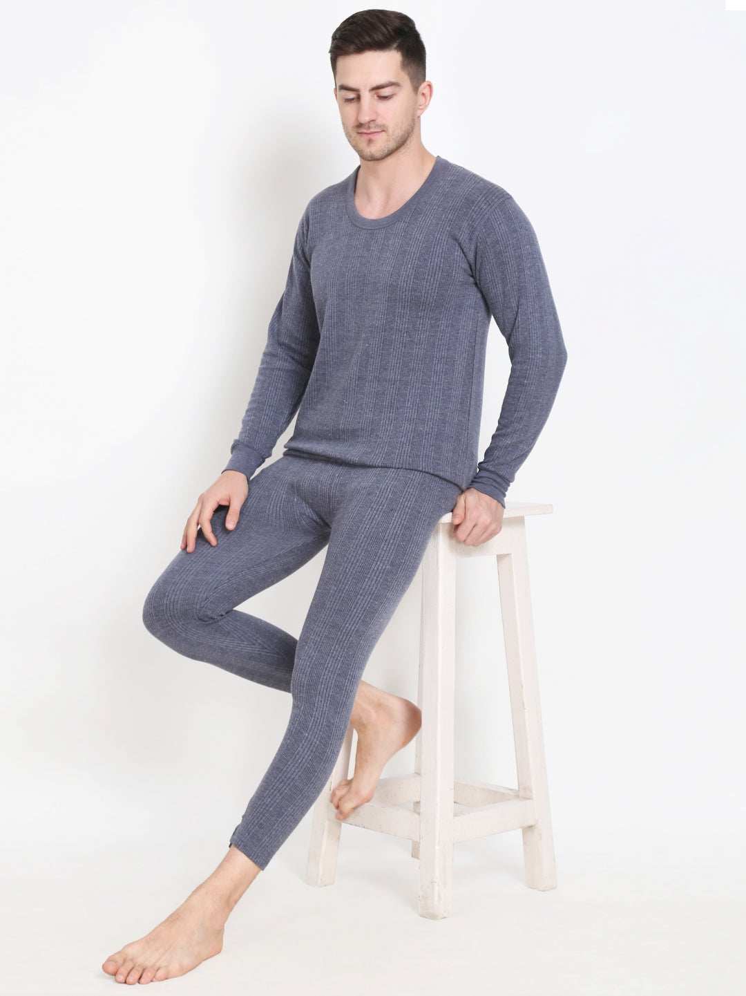Touch Wool Men's Quilted Thermal Inflame Combo (Upper+Lower)